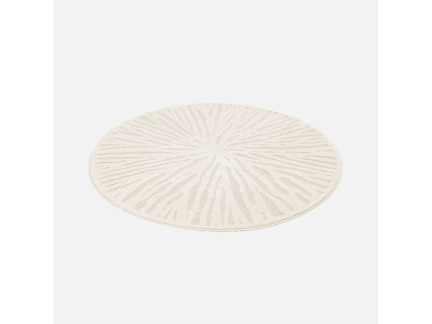 Tapis Rond Japandi Salon Crème - Helen