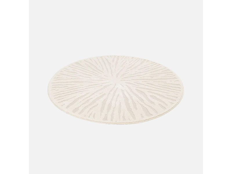 Tapis Rond Japandi Salon Crème - Helen