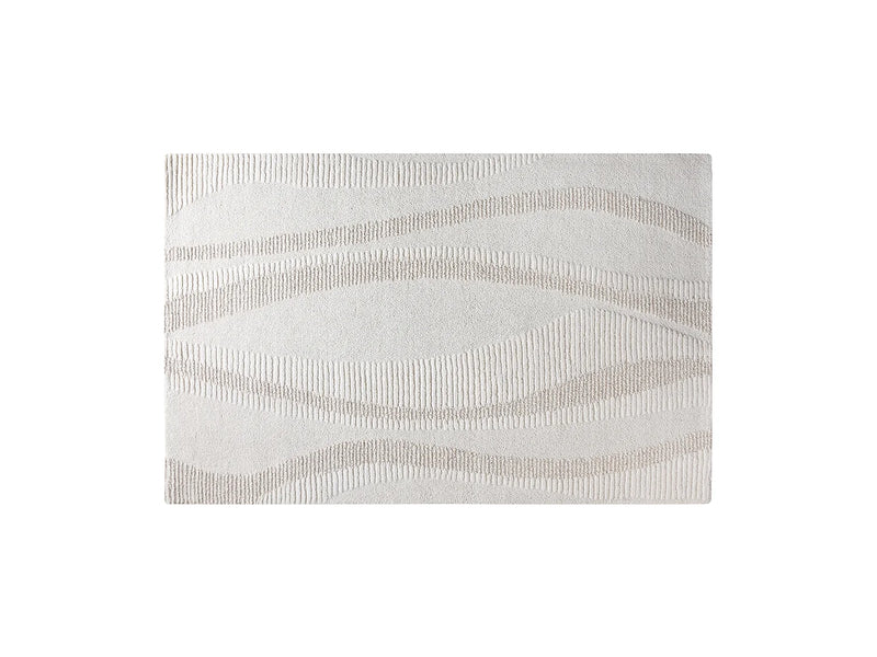 Tapis Japandi Relief Laine Tufté - Sirelia