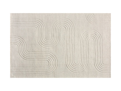 Tapis Japandi Motif Abstrait Laine - Lisandra