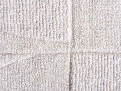 Tapis Japandi Relief Géométrique Laine - Miluna