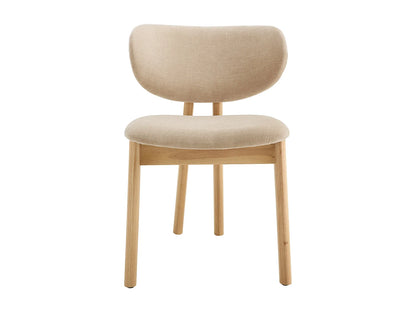 Lot De 6 Chaises Japandi Tissu Beige - Faldra