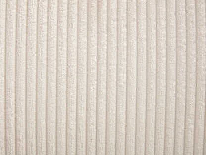 Chaise Accoudoirs Japandi Velours Côtelé Crème - Fildon