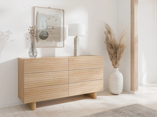 Commode Japandi Mdf Coloris Naturel - Ludima