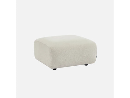 Pouf Canape Japandi Bouclette Blanche - Wallas