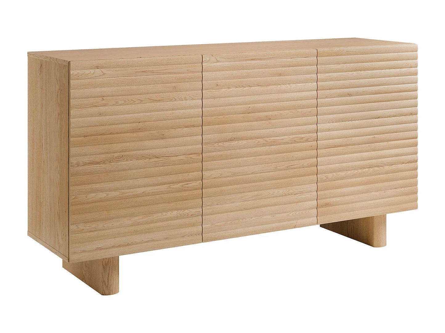 Buffet Naturel Japandi Trois Portes - Ludima