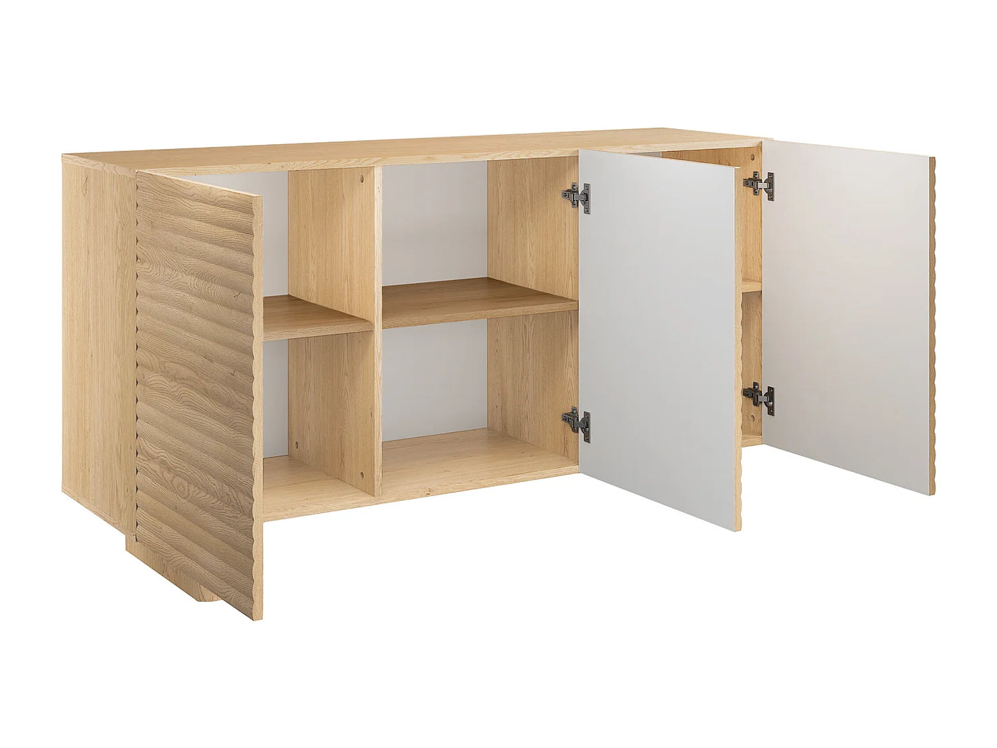 Buffet Naturel Japandi Trois Portes - Ludima