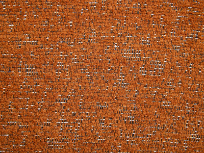 Fauteuil Japandi Coquillage Chenille Terracotta - Delipo