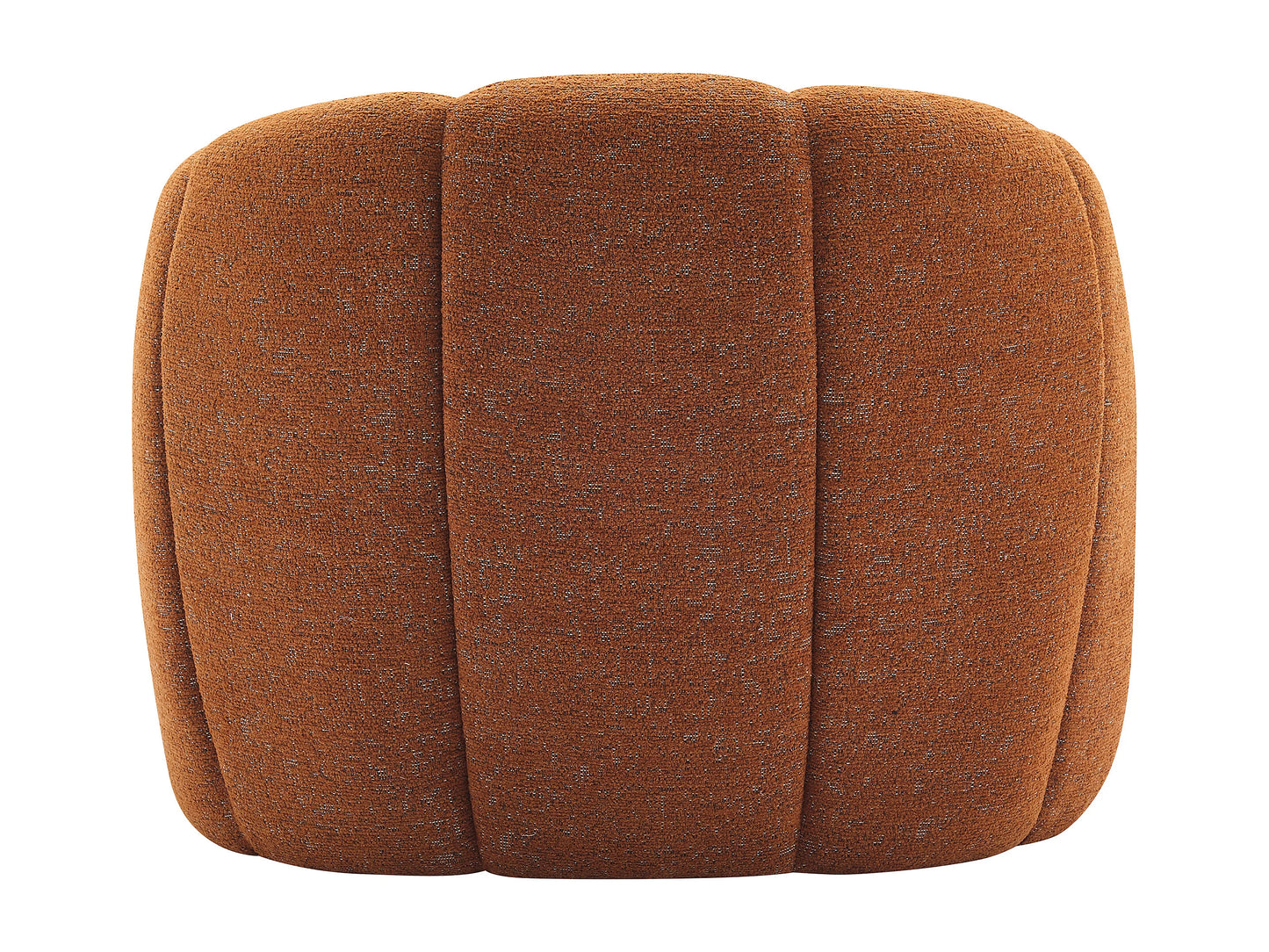 Fauteuil Japandi Coquillage Chenille Terracotta - Delipo