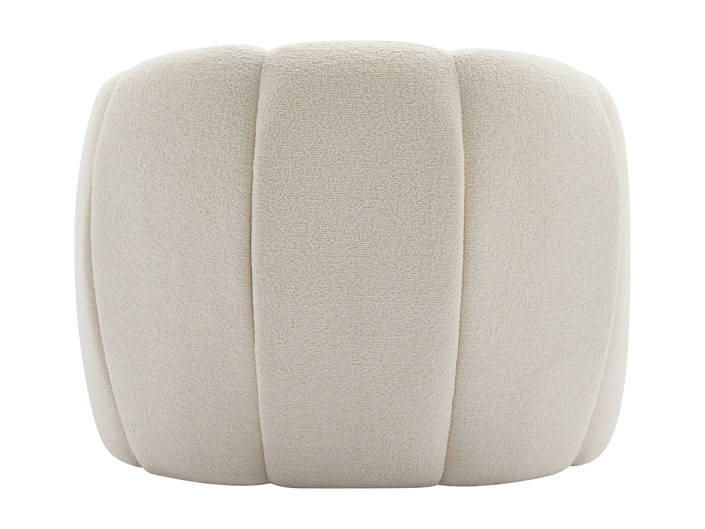 Fauteuil Japandi Coquillage Chenille Beige - Delipo