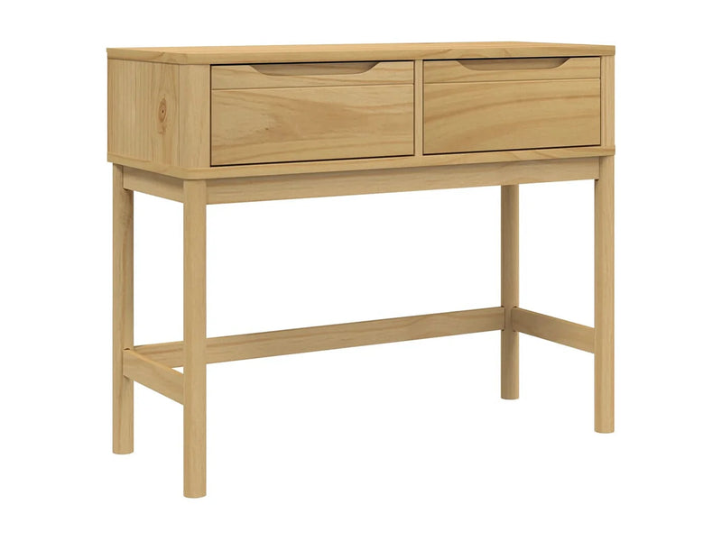 Table Console Japandi Pin Massif - Pin