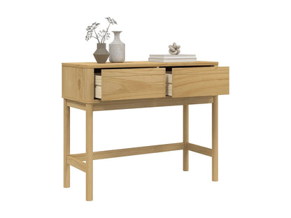 Table Console Japandi Pin Massif - Pin