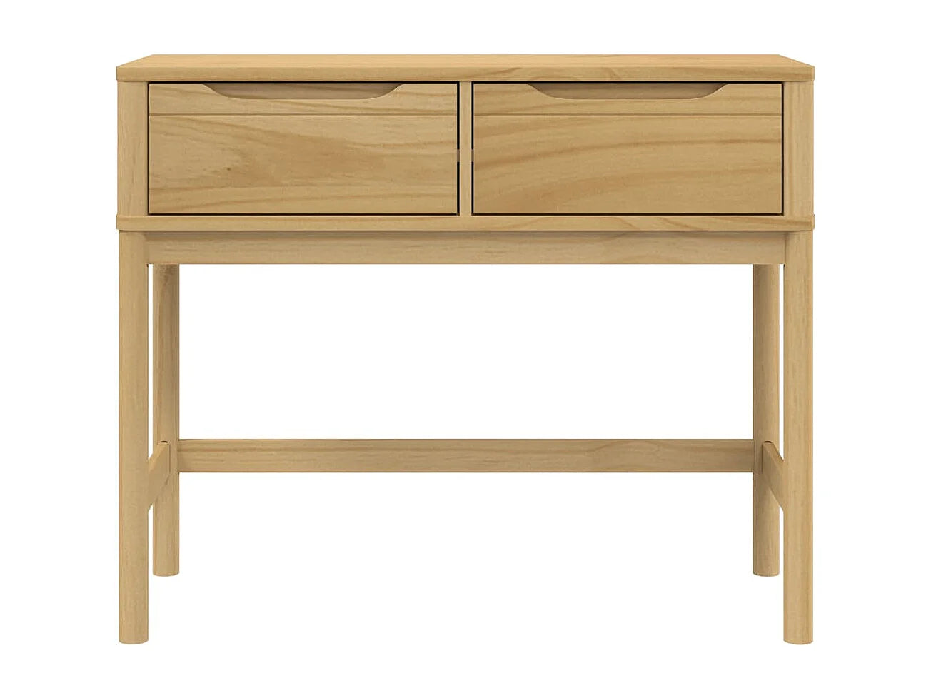 Table Console Japandi Pin Massif - Pin
