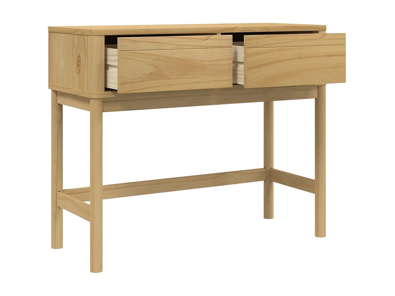Table Console Japandi Pin Massif - Pin