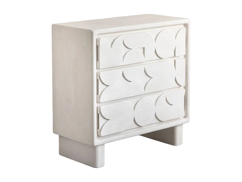 Commode Japandi Mdf Minimaliste Blanc - Danae