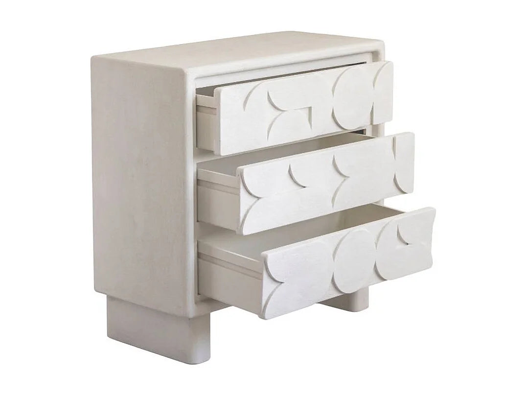 Commode Japandi Mdf Minimaliste Blanc - Danae