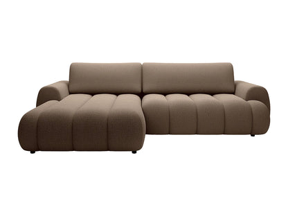 Canapé Japandi d'Angle Convertible Taupe - Fridora