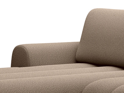 Canapé Japandi d'Angle Convertible Taupe - Fridora