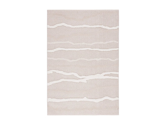 Tapis Japandi Salon Beige Ivoire - Salem