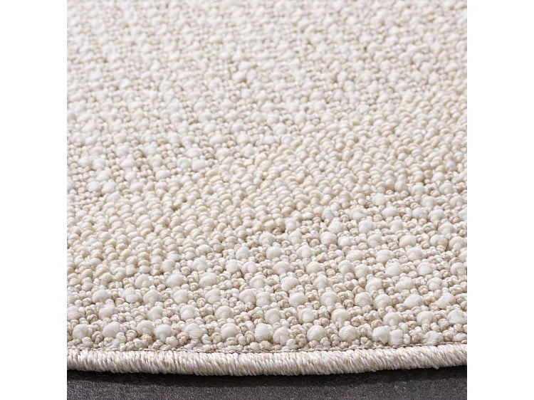 Tapis Japandi Carré Beige Ivoire - Salem
