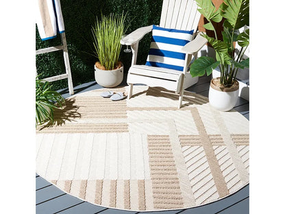 Tapis Japandi Carré Beige Clair - Pax