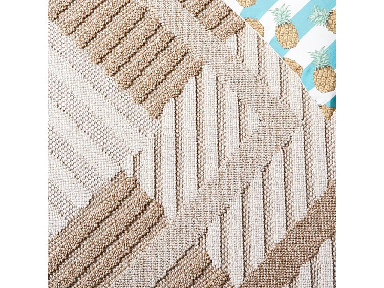 Tapis Japandi Carré Beige Clair - Pax