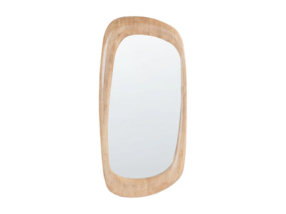 Miroir Rectangulaire Japandi Teinte Marron - Trizay