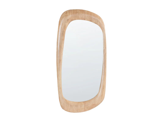 Miroir Rectangulaire Japandi Teinte Marron - Trizay