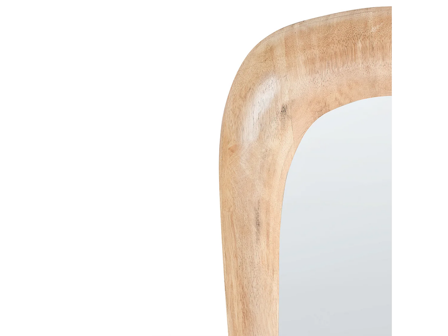 Miroir Rectangulaire Japandi Teinte Marron - Trizay
