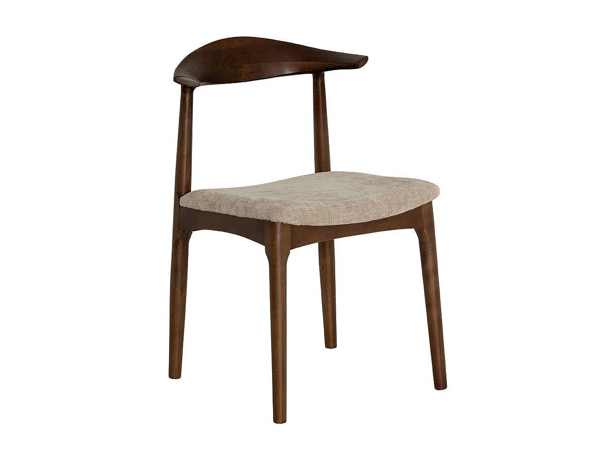 Duo Chaises Japandi Hêtre Foncé Aline - Aline