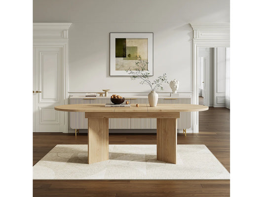 Table Extensible Japandi Style Simple Naturel - Simple