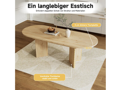 Table Extensible Japandi Style Simple Naturel - Simple
