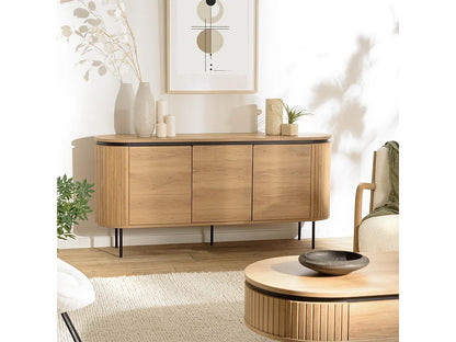 Buffet Arrondi Japandi Trois Portes - Ethan