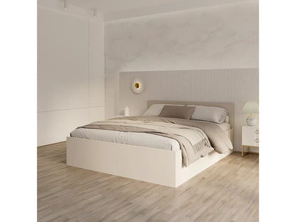 Lit Coffre Japandi Sommier Relevable Cachemire - Paris