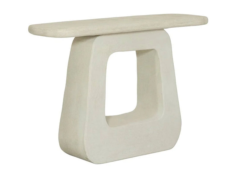 Console Pied Japandi Central Blanc - Danae