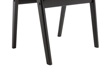 Chaise Accoudoirs Japandi Bouclette Taupe Noir - Soluna