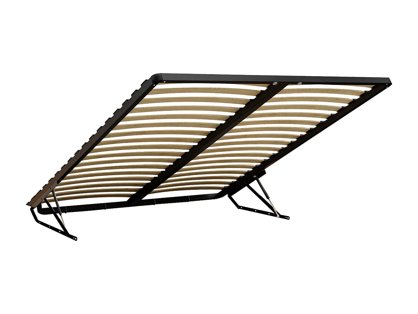 Lit Coffre Japandi Chevets Leds Naturel - Lyorima