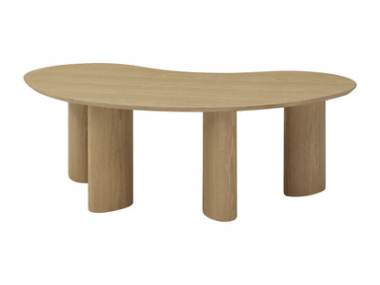 Table Basse Japandi Organique Bois Clair - Calynor