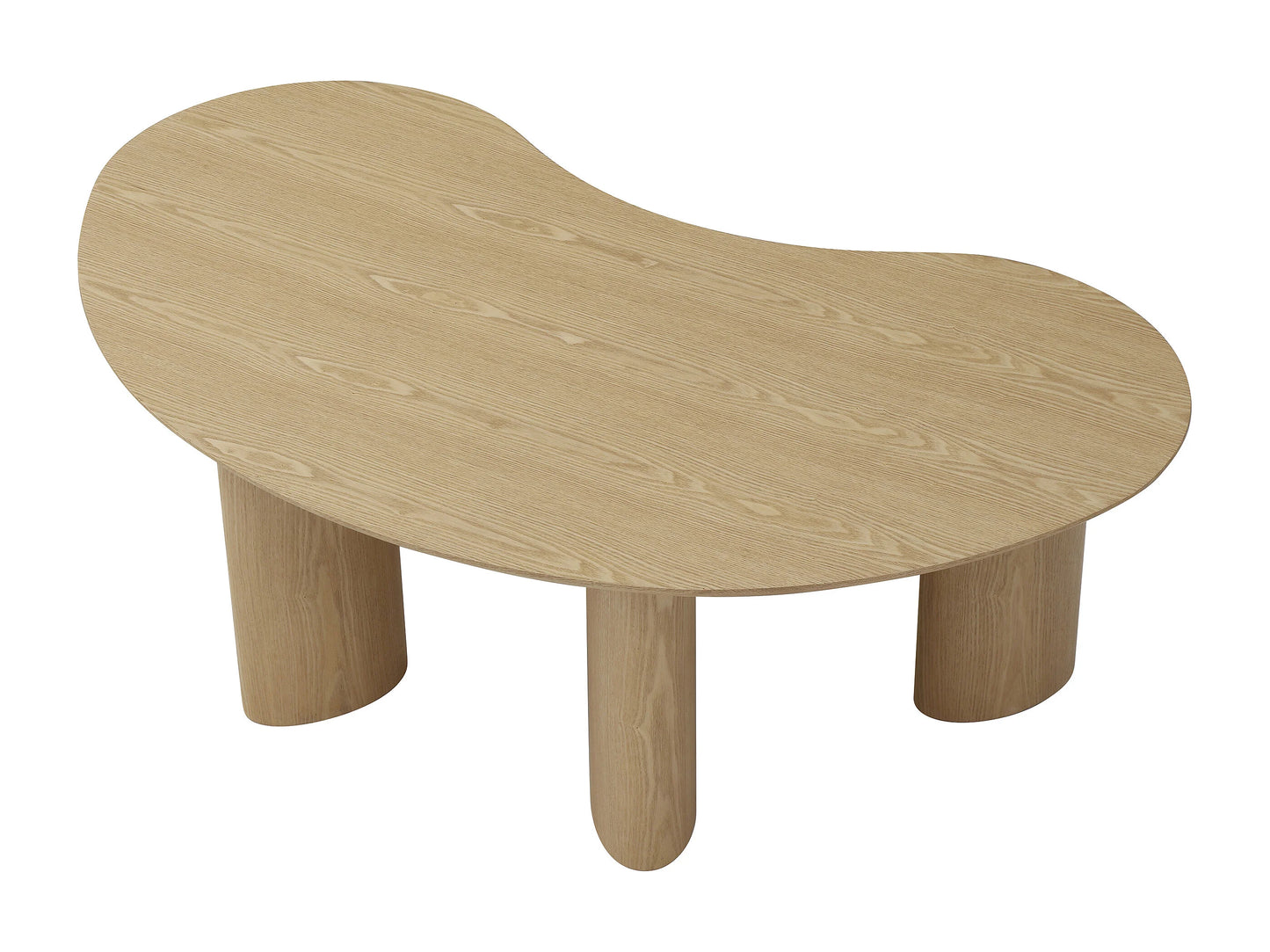 Table Basse Japandi Organique Bois Clair - Calynor