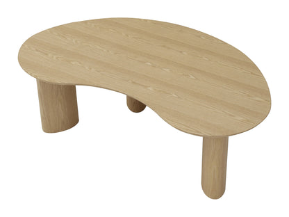 Table Basse Japandi Organique Bois Clair - Calynor