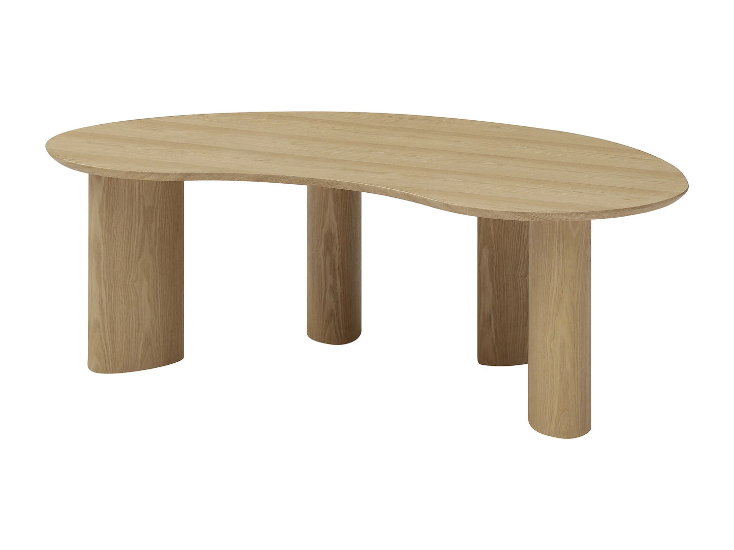 Table Basse Japandi Organique Bois Clair - Calynor