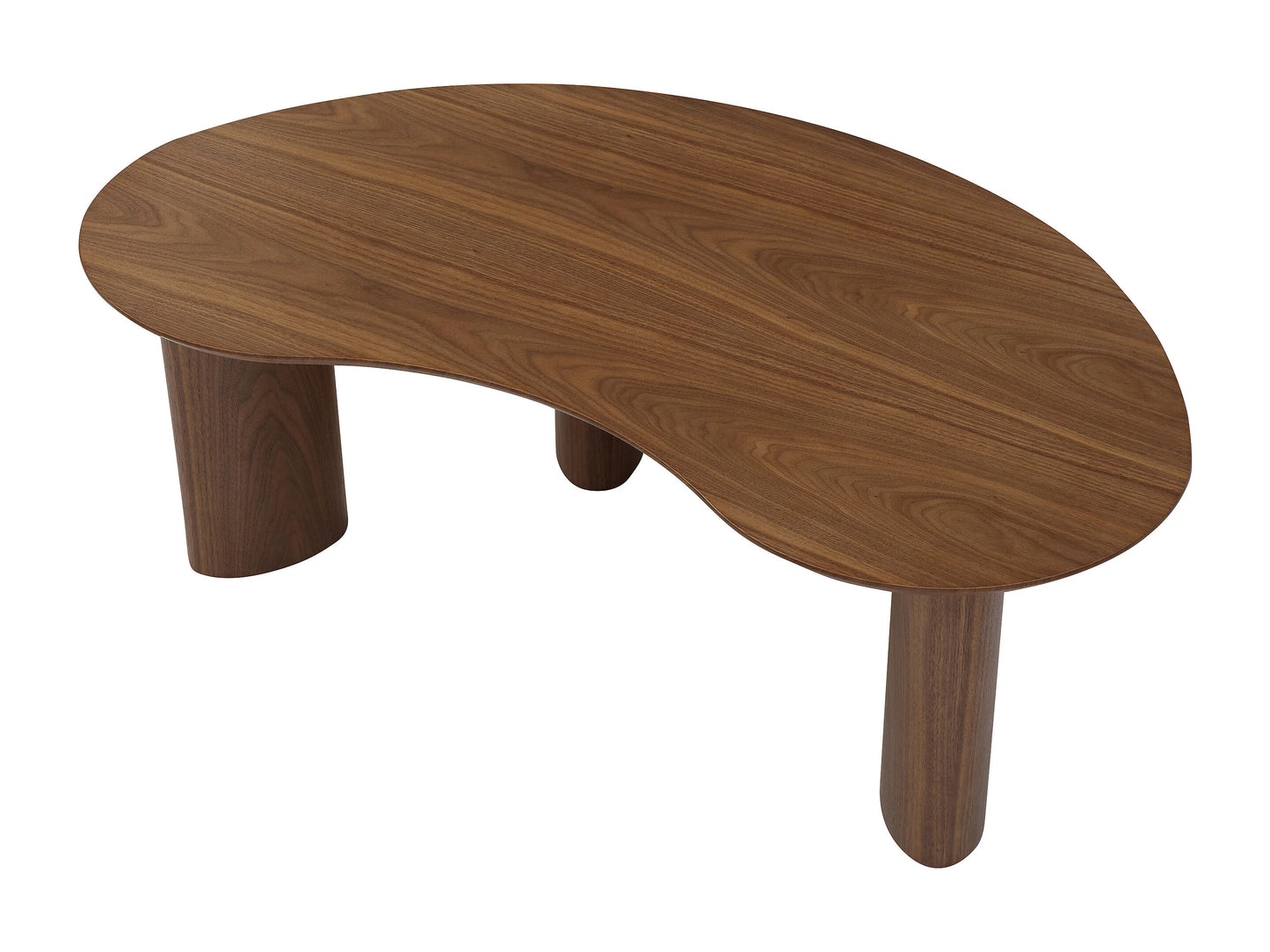 Table Basse Japandi Organique Noyer - Calynor