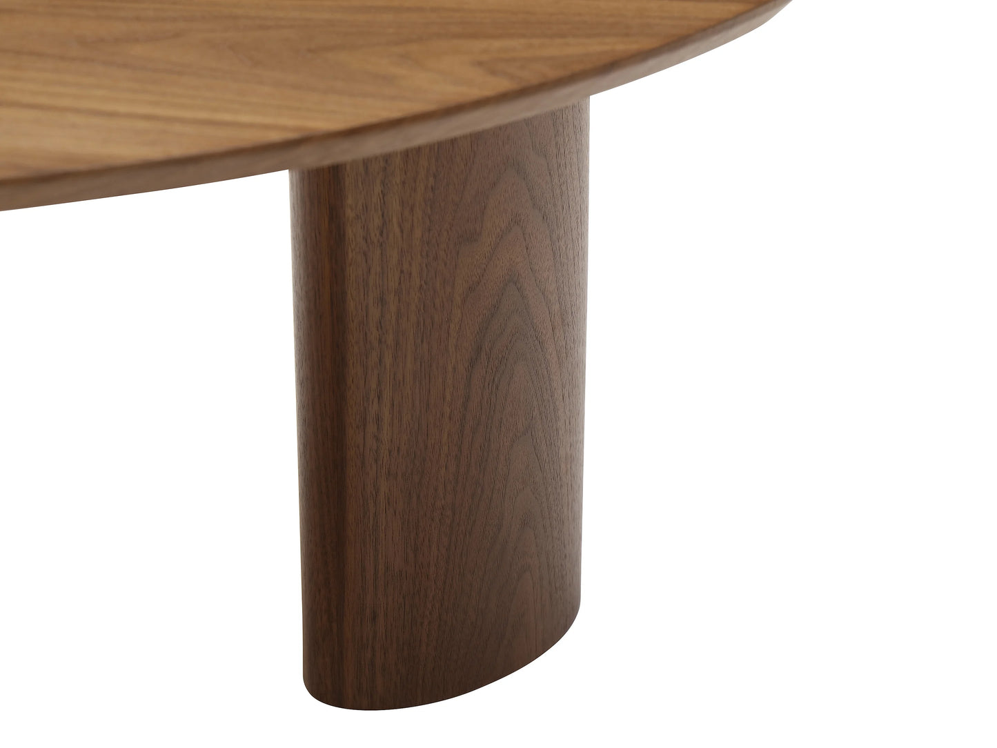 Table Basse Japandi Organique Noyer - Calynor