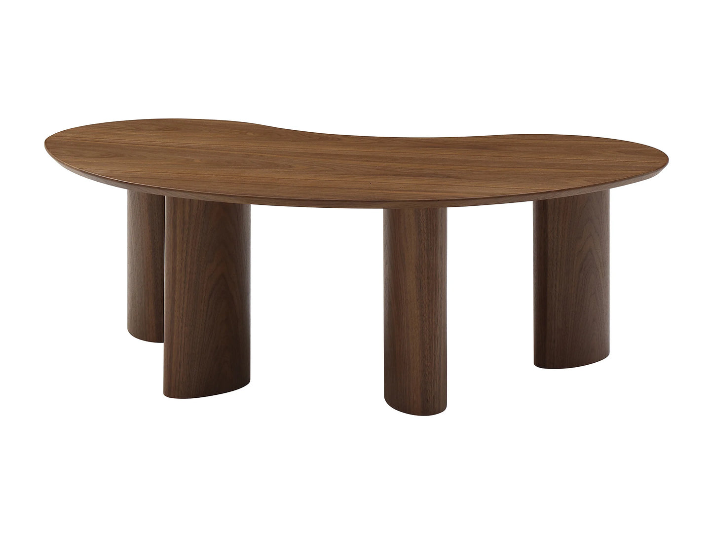 Table Basse Japandi Organique Noyer - Calynor
