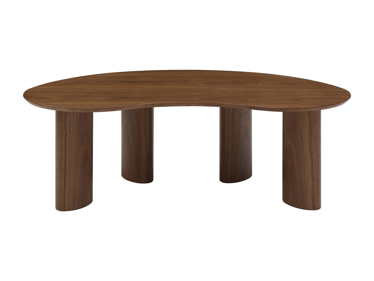 Table Basse Japandi Organique Noyer - Calynor