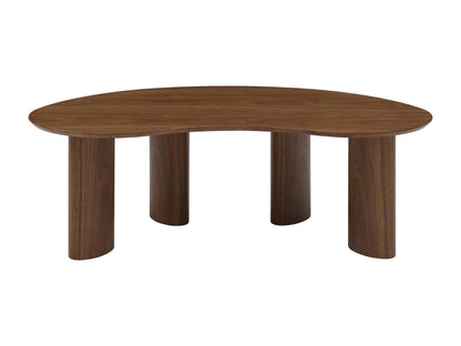 Table Basse Japandi Organique Noyer - Calynor