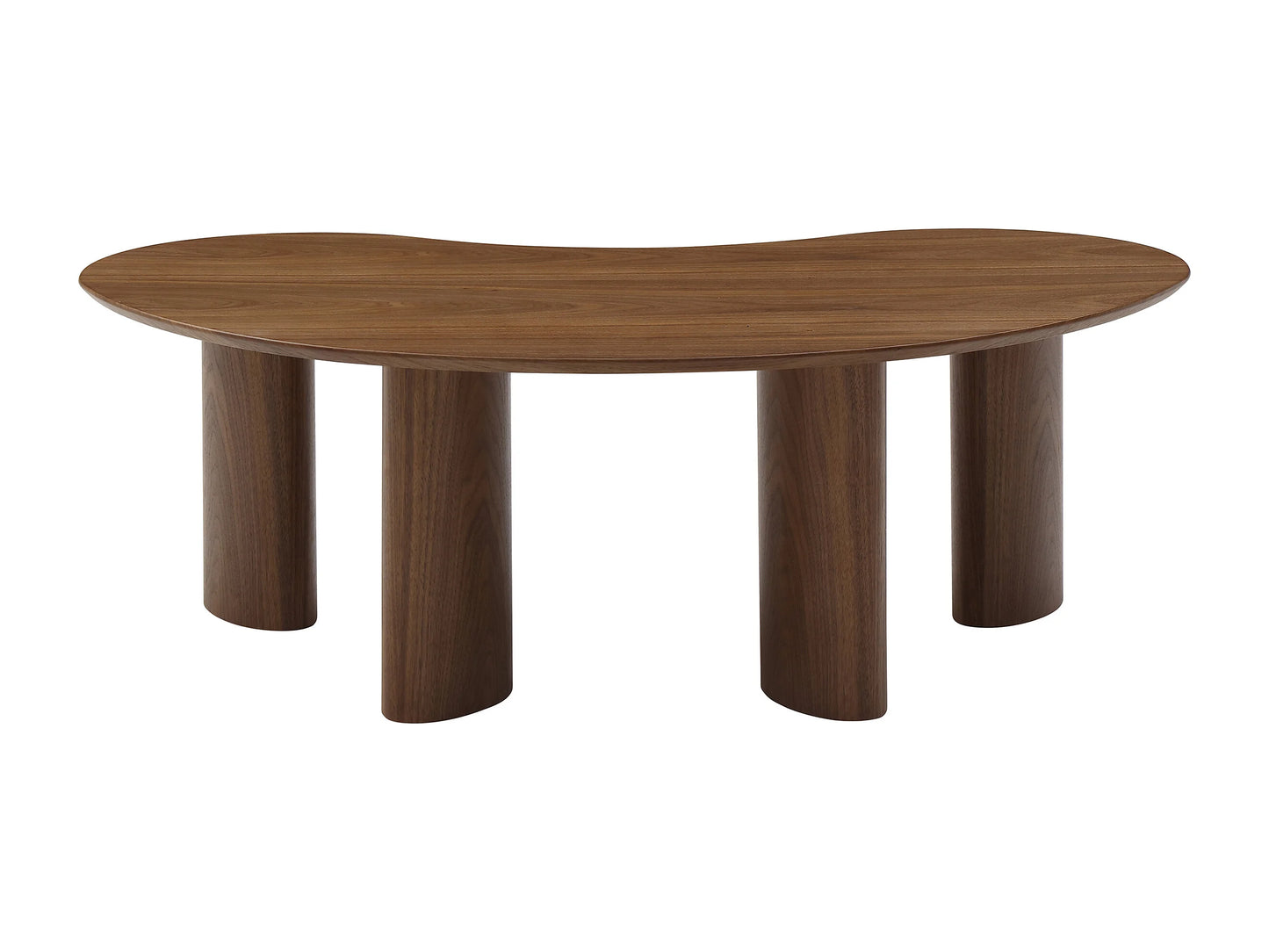 Table Basse Japandi Organique Noyer - Calynor