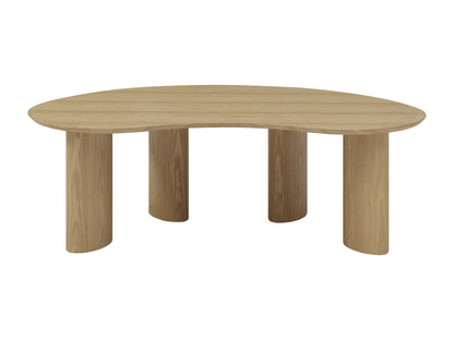 Table Basse Japandi Organique Bois Clair - Calynor