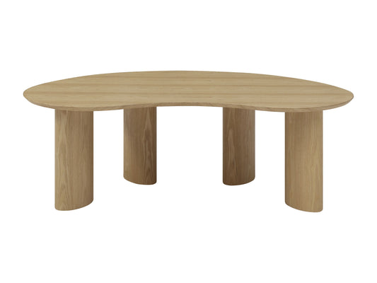 Table Basse Japandi Organique Bois Clair - Calynor