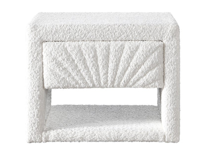 Duo Chevets Japandi Bouclette Blanc Niche - Ulami